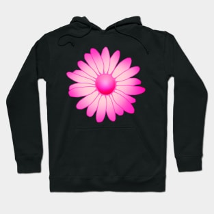 Pink Magenta Ombre Daisy Flower Hoodie